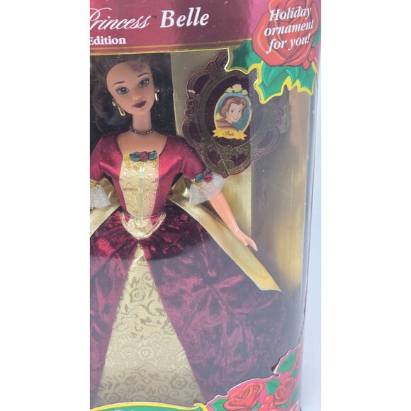 1997 Holiday Princess Belle Disney Beauty and the Beast Barbie Doll 16710 - Picture 2 of 9